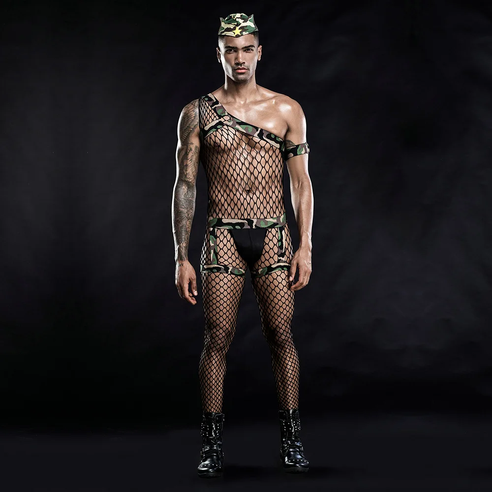 

Hot Man Soldier Costume Sexy Exotic Halloween Lingerie