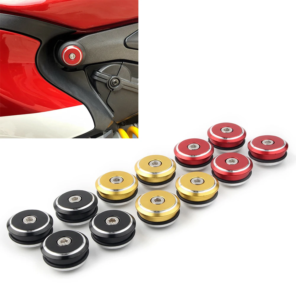 Motorcycle Plugs Frame Adorn Cover For Ducati 1199 1299 1199S 1299S 899 959 Panigale CNC Aluminum | Автомобили и мотоциклы