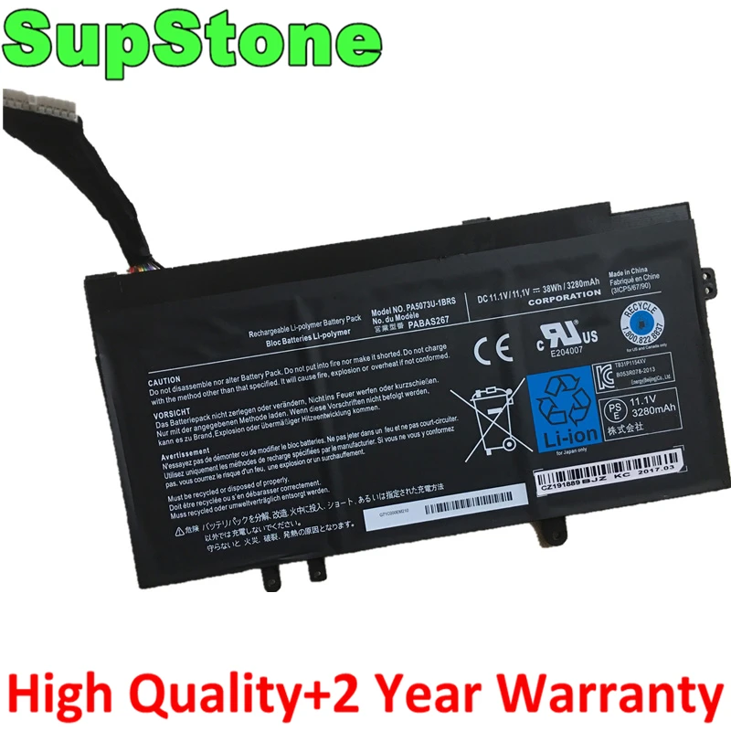 

SupStone New PA5073U-1BRS PABAS267 laptop battery for Toshiba Satellite U920 U920T U925T U920T/028 00E 01Y 01Q U925T-S2301 S2100