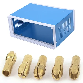 

1Pcs Brass Collet 1 Mm 1.6Mm 2.m 3.0Mm 3.2Mm Rotary Tool 5Pcs & 1Pcs Metal Enclosure Project Case Diy Junction Box