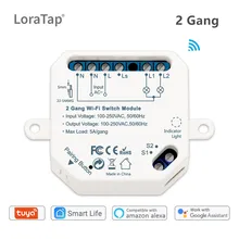 Interruptor inteligente tuya wifi, interruptor de luz inteligente 2 gang, módulo de relé, google home, alexa, echo, controle de voz, interruptor faça você mesmo