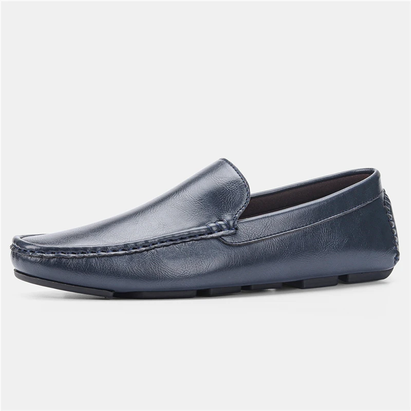 

2021 Spring new style Doudou shoes men's shoe set foot tide shoes one foot casual leather shoes men's driving single shoes