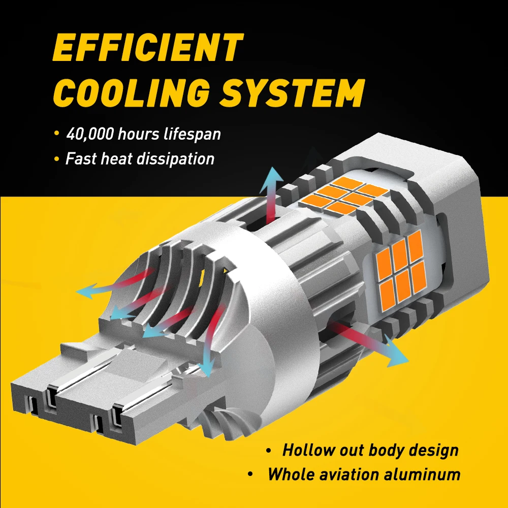 Светодиодные лампы AUXITO T20 W21W 7440 BA15S 1156 1157 P21W 3157 светодиодный|Сигнальная лампа| |