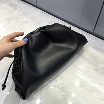 

Cloud Package Bag Women Pleated Clip Korean-style 2020 nian New Style WOMEN'S Bag Shoulder Bag Shoulder Bag