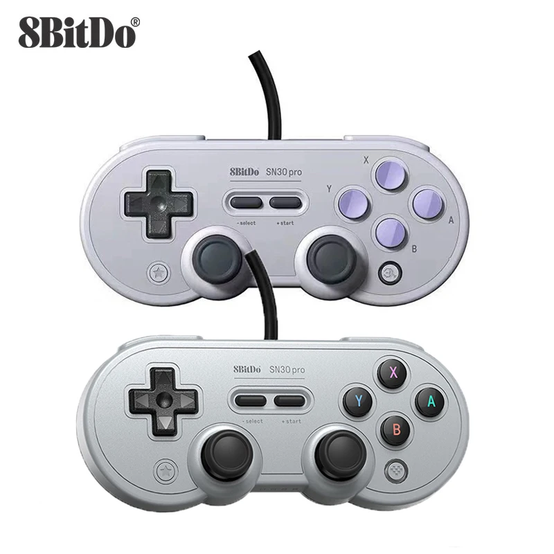 8bitdo проводной SN30 Pro USB геймпад пк переключатель хост NS малиновый пирог Паровая