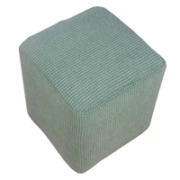 New Solid Stretch Ottoman Slipcover Sofa Footstool Cover Storage Protector 2