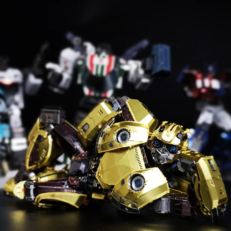MU 3D металлическая головоломка Bumblebee T6 модель фильма сделай сам лазерная резка