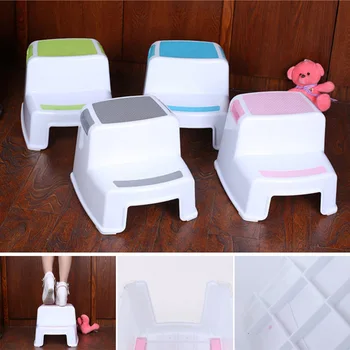 

Toilet Potty Training Kids 2 Step Stools Toddler Non-Slip Bathroom Potty Stool HKS99