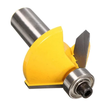 

1/2 Inch Shank 45 Degree Chamfer And Bevel Edging Router Bit Woodworking Tool Trim Wood Router Bit Milling Cutters 2020 New D27