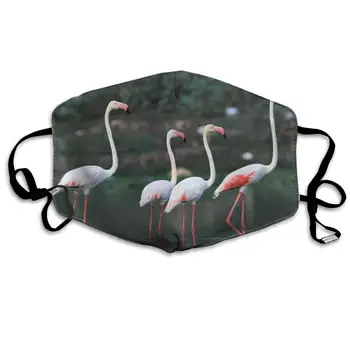 

Mouth Mask River Flamingo Bird Print Masks - Breathable Adjustable Windproof Mouth-Muffle, Camping Running for Women and Men