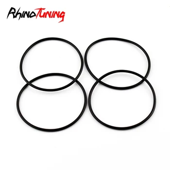 

50mm 58mm 60mm Black Wheel Center Cap Rubber O-Rings Set of 4 for Caps with 50-100mm Clip to Clip Diameter