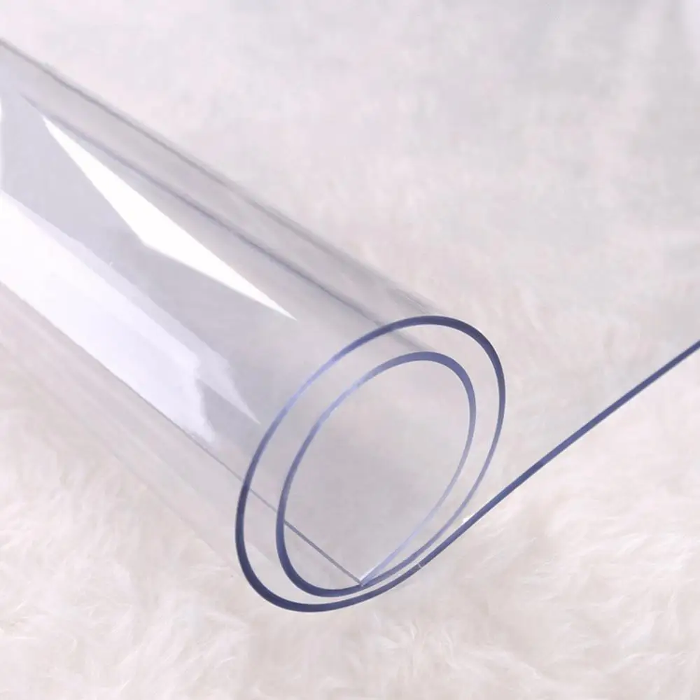 

PVC Table Cover Soft Glass Transparent Table Cloth Waterproof Oil Proof Dining Tablecloth For Rectangular Table 2mm Thickness