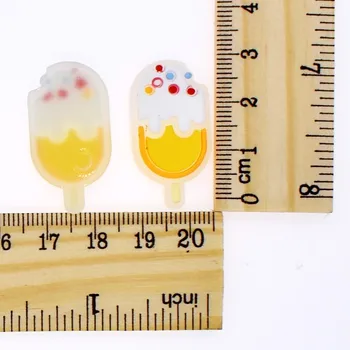 

10 pcs Noctilucent Lollipop Pizza Ice Creams DIY Craft Accessories Soft PVC Fit Car Mini Trash Box/Pen Container/Eye Glass Frame