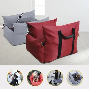 

Dog Car Nest Mat Travel Portable Waterproof Pet Kennel Front Row with Removable Safety Cushion Protectors Seat