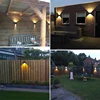 LED Wall Light With Human Body Motion Sensing IP65 Waterproof Outdoor&Indoor Wall Lamp Garden Light Fixture Aluminum AC90-260V 6