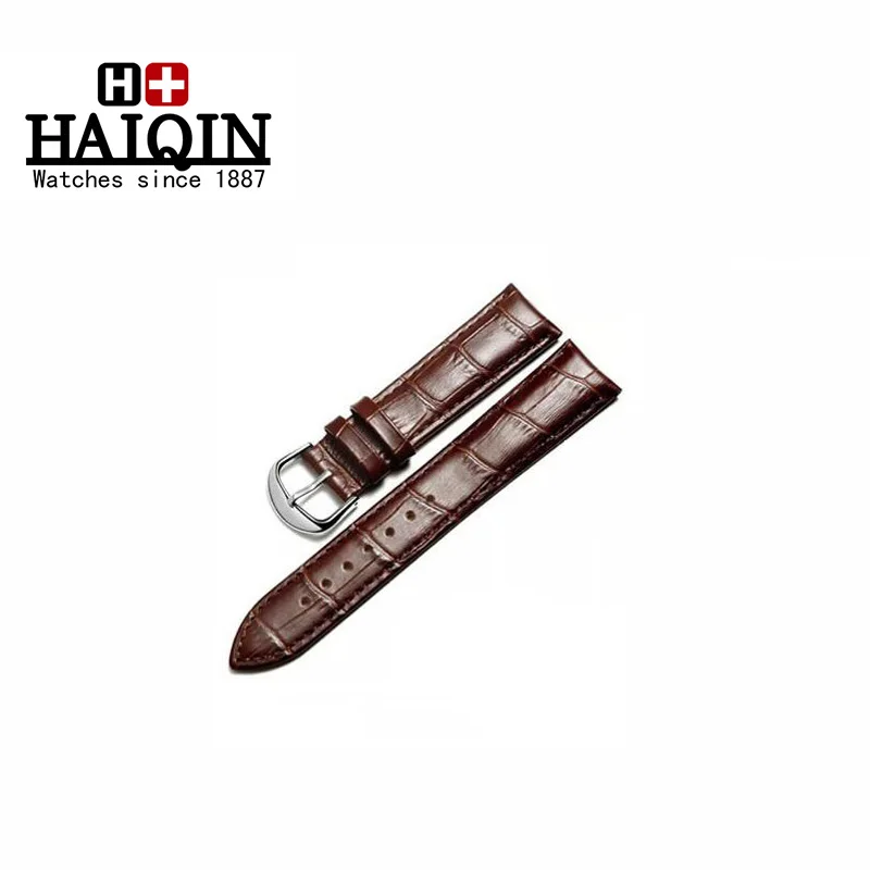 HAIQIN ремешок для часов 22 мм черный коричневый кожаный ремешок для часов с пряжкой для мужчин t подходит для мужчин Relojes Hombre