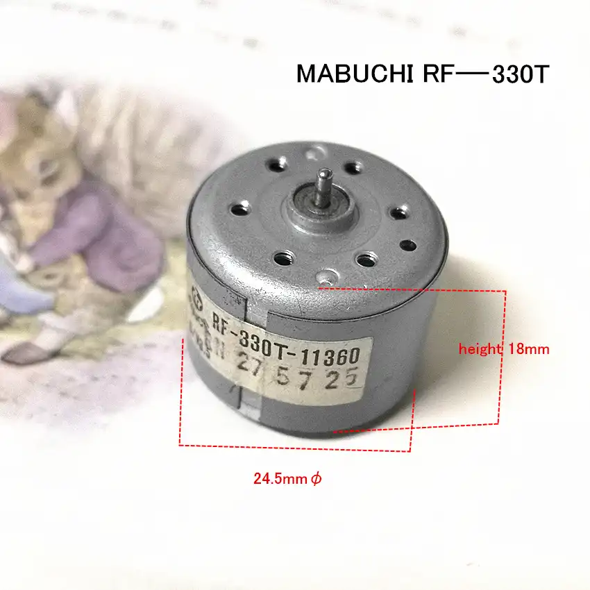 MABUCHI RF-330T-11360 DC 3V 5V 6V 63300RPM Mini Mute 24mm Round Motor RC Toy Fan