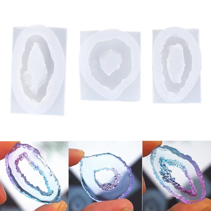 

Crystal Pendant Transparent Silicone Resin Mold Decorative DIY Jewelry Making Pendant Mold Epoxy Resin Molds For Jewelry