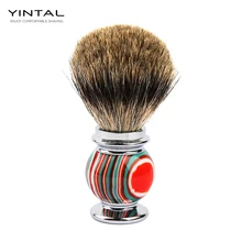 Щетка для бритья из цинкового сплава+ Конфета из смолы, цветная Мужская щетка для бритья, цветные аксессуары для бритья