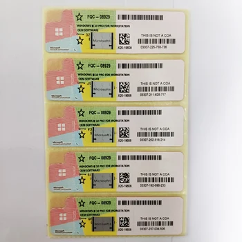 

Microsoft Windows 10 Professional WorkStation License COA Sticker Key Label Global Online Activation Lifetime OS Multi Language