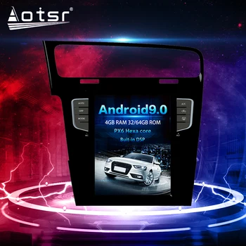 

10.4 inch PX6 Android9 Tesla Style Vertical Screen GPS Navigation Car Multimedia Radio Player For Volkswagen/VW golf 7 2010-2018