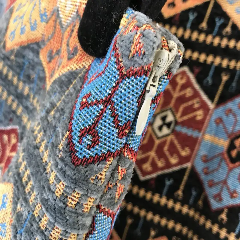 Национальный стиль, геометрический узор, высокая талия, бедра, юбка для женщин, трапециевидная короткая юбка, ретро жаккард, вышивка, Осень-зима, юбки