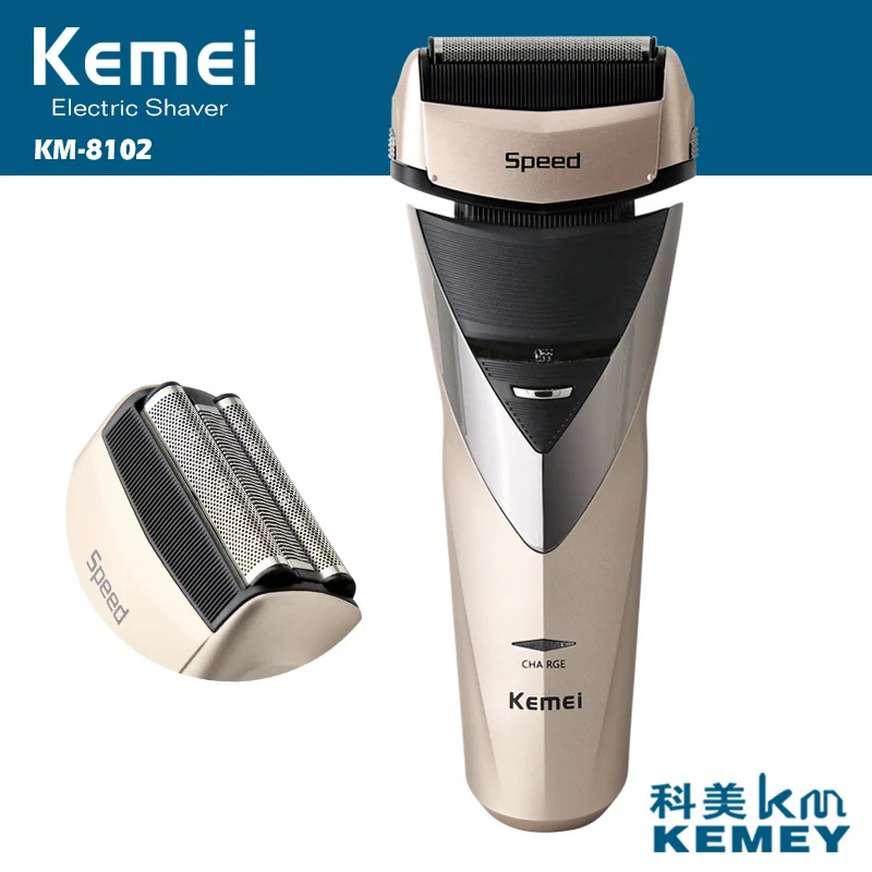 Kemei электробритва перезаряжаемая Водонепроницаемая бритва для мужчин триммер