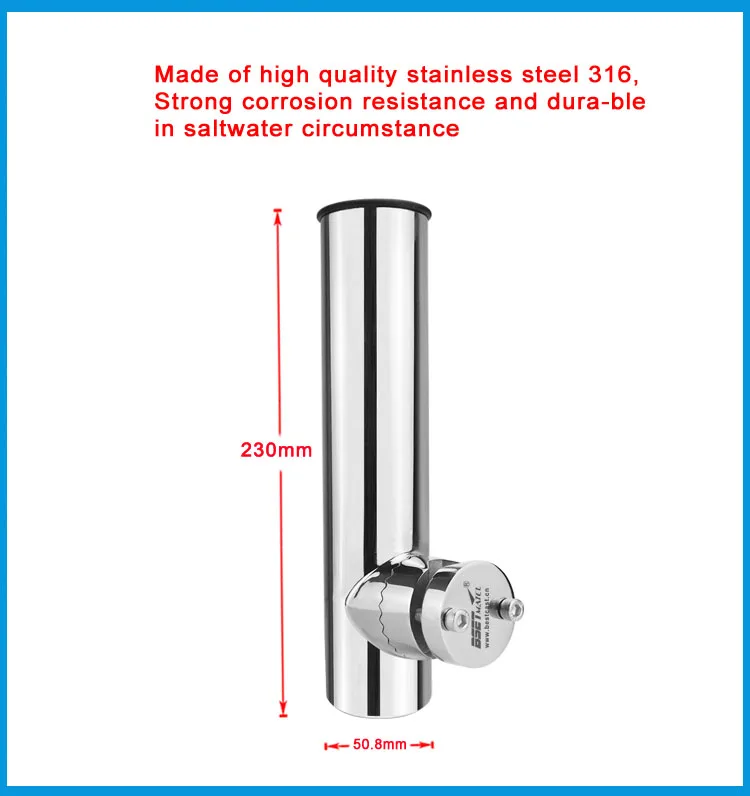 2 шт. рейку SS316 подставка для удочки держатель полюс кронштейн поддержка с зажимом на рельсе 3/4 до 1 дюймов лодка морской Аппаратные средства