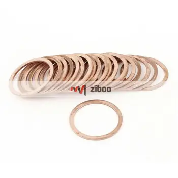 

20Pcs 30mm Inner Diameter Flat Copper Crush Washer Sealing Ring Spacer 16MPa 71g
