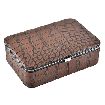 

Travel Jewelry Packaging Box Cosmetic Makeup Organizer Jewelry Box Earrings Display Rings Organizer Jewelry Casket Carrying Case