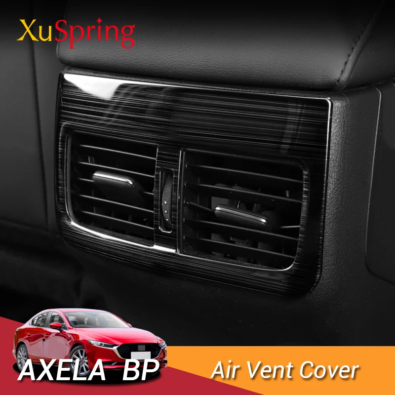 

For Mazda Axela 2019 2020 BP Car Rear Console Center Air Conditioner Vent Outlet Frame Cover Trim Stickers Styling