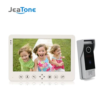 

JeaTone 7'' TFT LCD Wired Video Door Phone Visual Video Intercom Speakerphone Intercom System With Waterproof Outdoor IR Camera