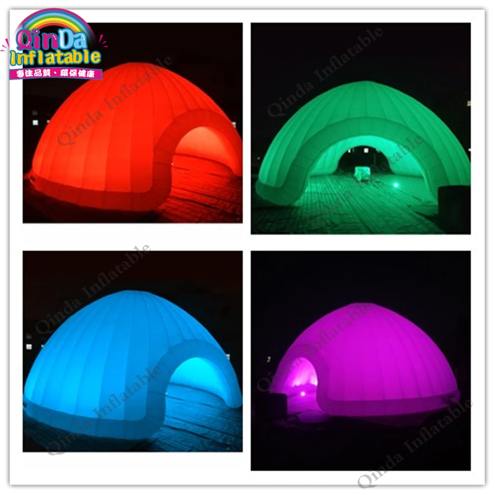  Outdoor 10m inflatable party house led light inflatable dome tent for exhibition
