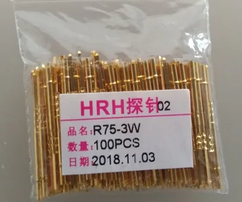 

100PCS Probe needle set R75 Spring needle thimble spring positioning needle Circuit needle Burner needle Annulus needle