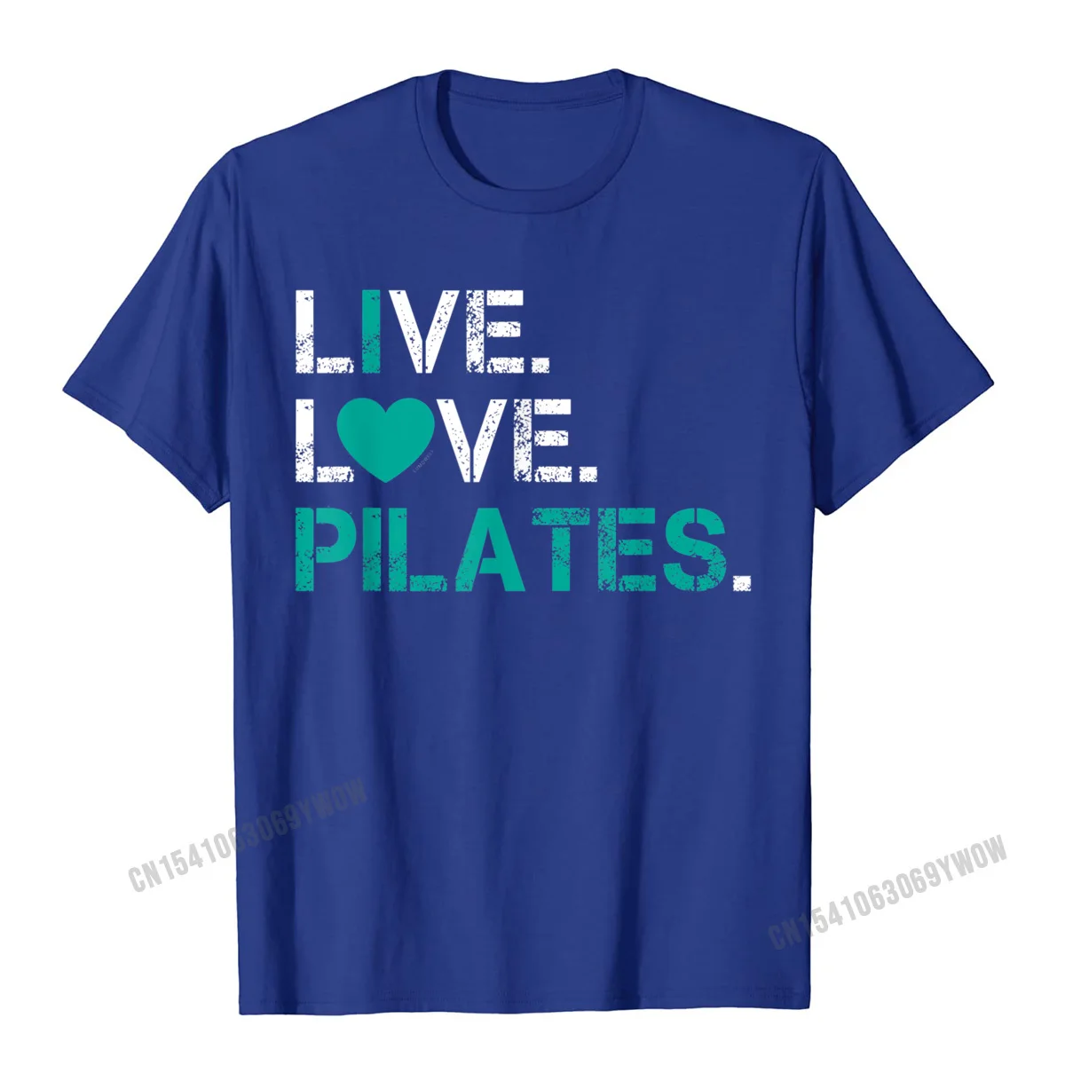 comfortable Tops T Shirt Company O Neck Slim Fit Short Sleeve Pure Cotton Men T-shirts Normal Top T-shirts Wholesale I Love Pilates Shirt - Live Love Pilates T Shirt__507 blue