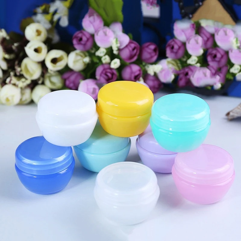 

5pcs Mushroom Refillable Bottles Face Cream Box Portable Bottle Cosmetic To Travel Sub-bottle Trial Sample Bottle Skin Care Tool