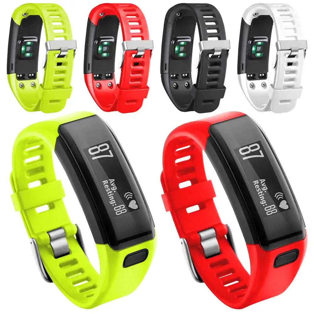 Сменный ремешок из мягкого силикона для смарт часов Garmin Vivosmart HR Wirststrap