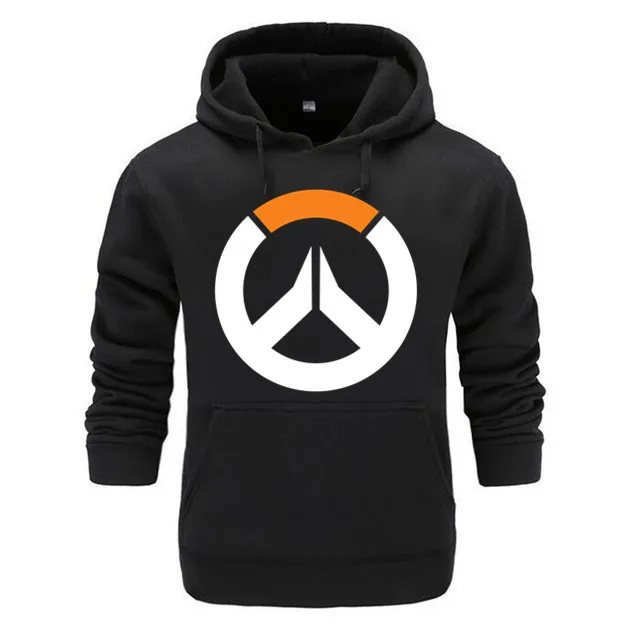 Логотип Overwatch игра рубашка для взрослых мужские повседневные толстовки Топы худи с круглым вырезом хлопок толстовки с принтом