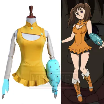

Anime The Seven Deadly Sins Diane Serpent's Sin Cosplay Costume Party Christmas Halloween Dress