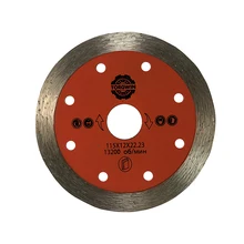 Disque en diamant massif de 115MM (pressage à chaud), utilisé pour sculpter des carreaux en pierre naturelle de granit sur des meuleuses d'angle à faible puissance