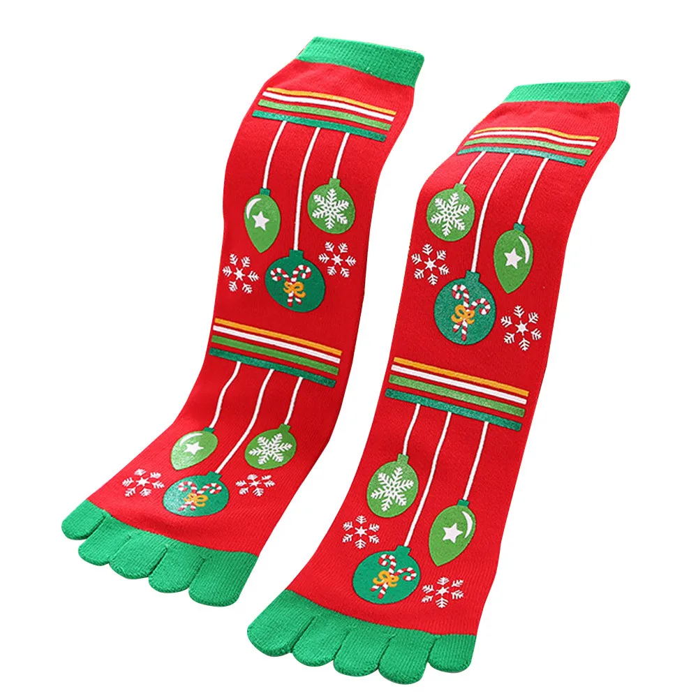 Harajuku/рождественские носки с пятью пальцами, носки без пятки, впитывающие пот пасхальные забавные носки-тапочки, сохраняющие тепло, sokken - Цвет: A