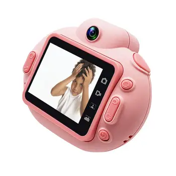 

Cartoon Portable SLR HD Non-slip Design Soft Silicone Shell Digital Camera 1080P Video Recording For Children Little Girl