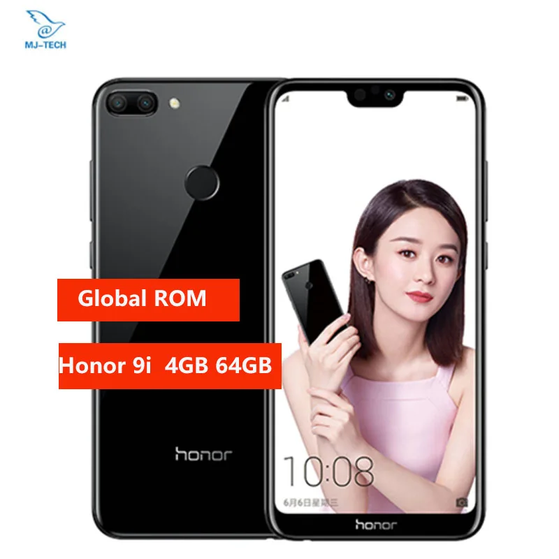 Глобальная прошивка Honor 9i, 4 Гб ОЗУ, 64 Гб ПЗУ, 5,84 дюйма, FHD Kirin 659, Android 8,0, двойная камера, 3000 мАч, мобильные телефоны