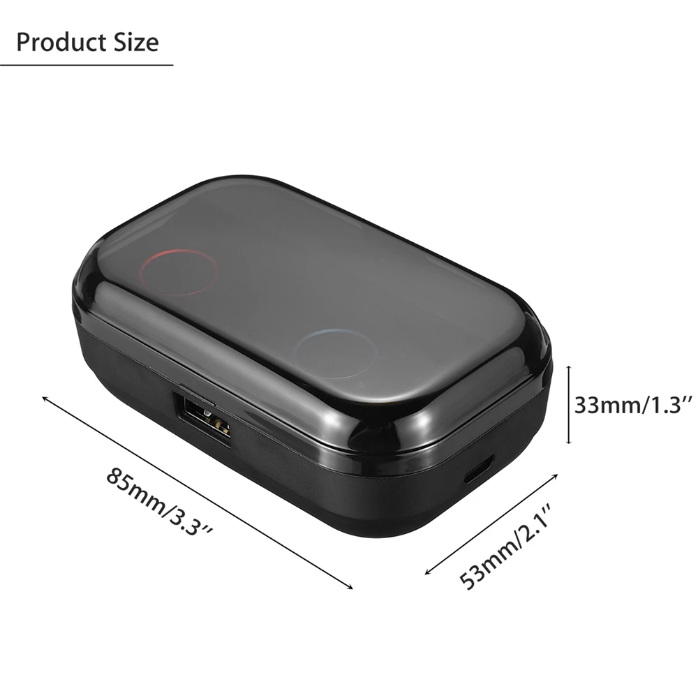 X11 TWS беспроводные наушники Bluetooth светодиодный 5,0 гарнитура Мини наушники стерео водонепроницаемые наушники с шумоподавлением 4000 мАч power Bank