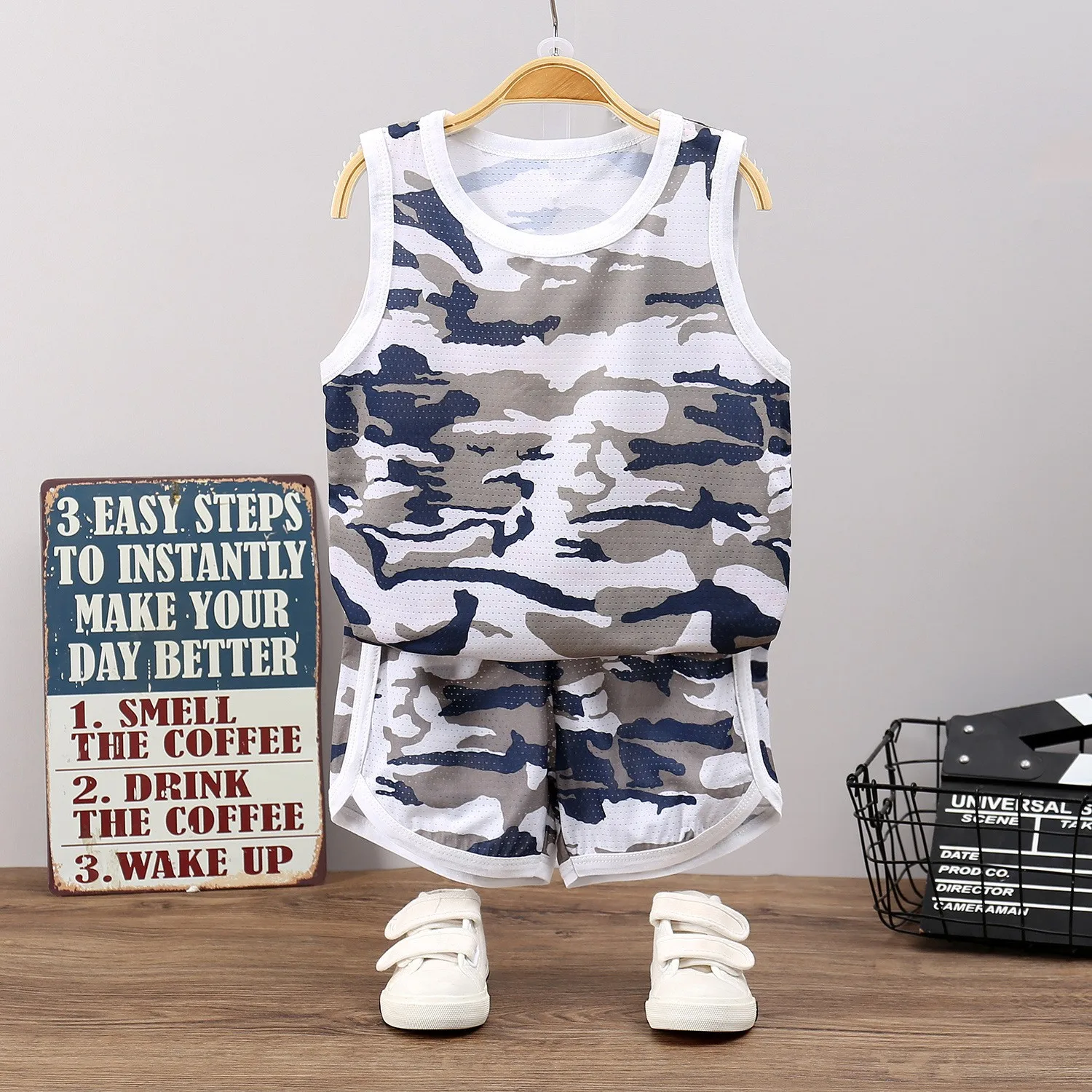 Summer Kids Clothing Sets Quick-drying Suit Boys Sports Sets Girls Sleeveless T Shirts + Shorts 2pcs/set Baby Clothes Suit kids clothing set kids sports suit children sports suit