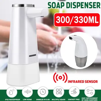 

Smart Automatic Induction Foam Soap Dispenser 330ML Touchless ABS Electroplated Sensor Hand Sanitizer Antibacterial Hygienic