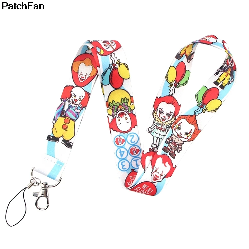 20 шт./лот, Patchfan Stephen King's It, брелок для ключей, ремешок на шею, тканевый держатель для id значка, Аксессуары для ожерелья A2545