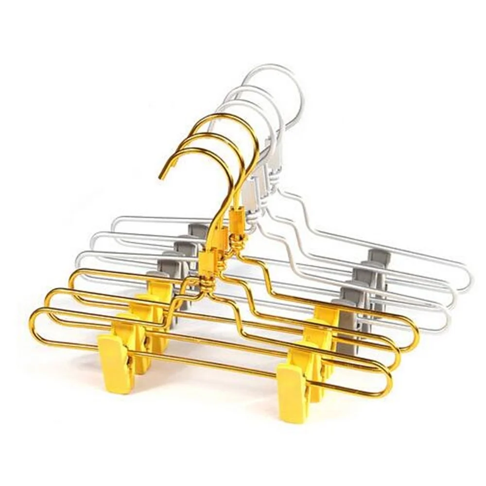 Golden Silver Aluminium Alloy Trousers Rack Wedding Photography Costume Props Metal Non-slip Coat Hanger Holder Rack Coat Racks