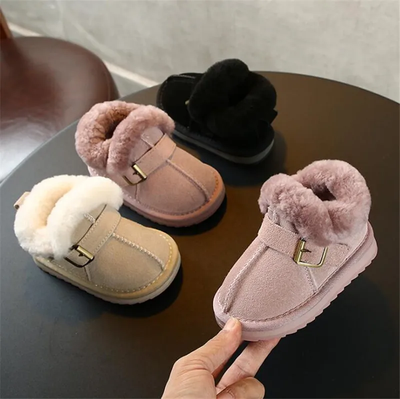 Weoneit/ г. Новые милые хлопковые ботинки зимние ботинки на мягкой подошве зимние стильные ботинки для маленьких детей теплые зимние ботинки Прямая поставка