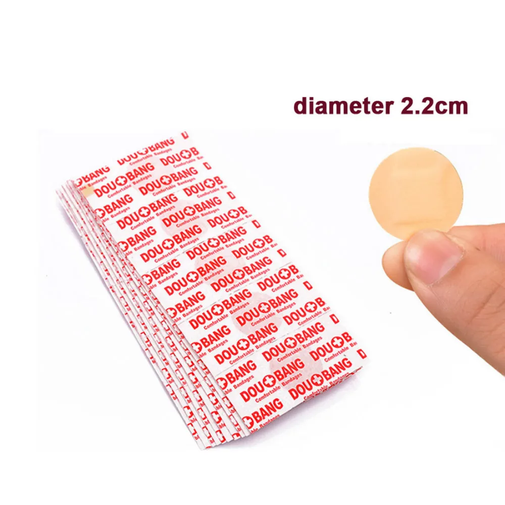 100Pcs/Lot Round Band Aid Wound Plaster Sterile Hemostasis Stickers First Waterproof Healing Wounds Adhesive Bandage | Красота и